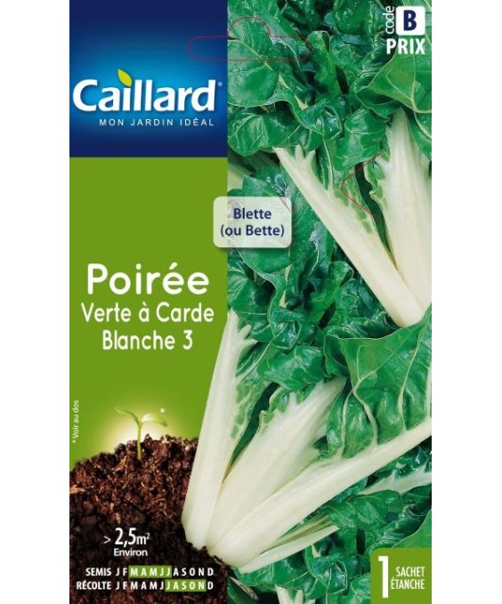 Poiree "verte a carde blanche 3”