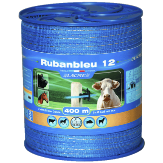 Ruban Bleu 12Mm Bobine 400M