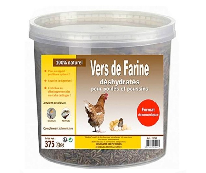 Vers Farine Deshydrate 375G