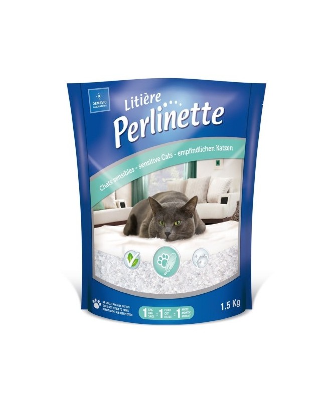 Litiere Perlinette 1,5Kg Chat Sensible