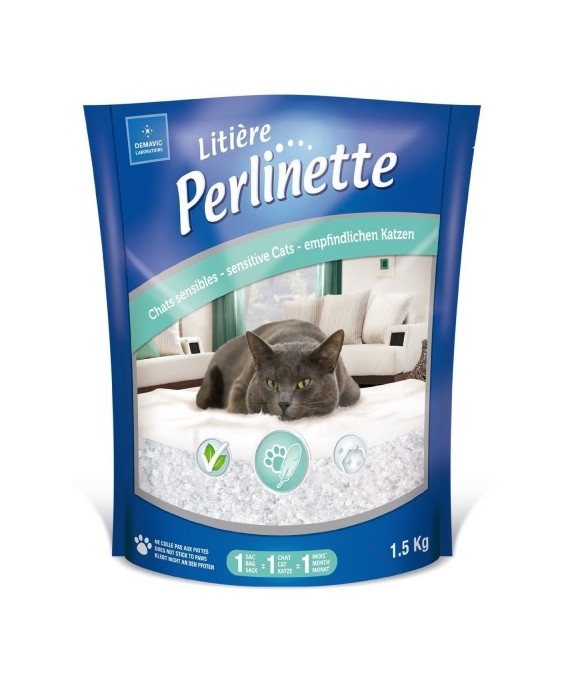 Litiere Perlinette 1,5Kg Chat Sensible