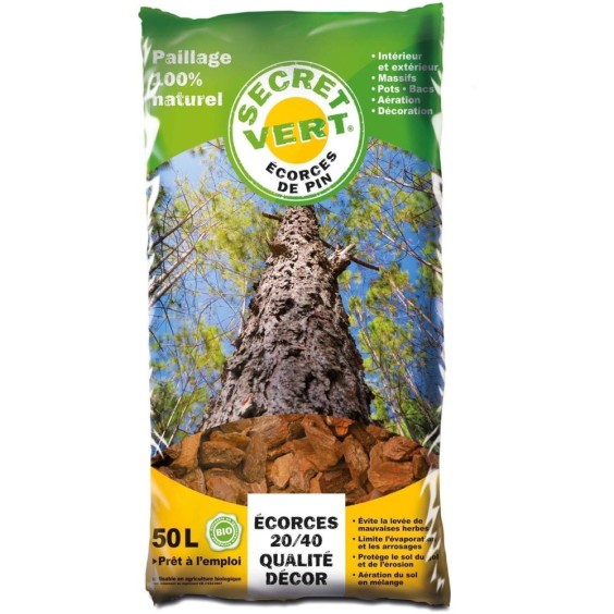 Ecorce Pin Mulch 10/25 50L