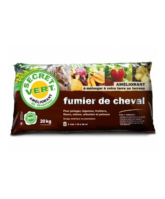 Fumier de Cheval 20Kg Secret Vert