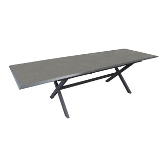 Table Bridge 220/280X100 Alu Gris