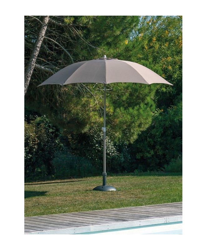 Parasol rond inclinable - Taupe