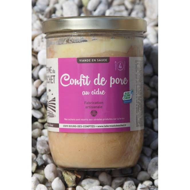 Confit de Porc au Cidre 850 Ml - 4 Personnes