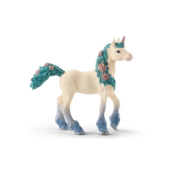 Licorne aux Fleurs - Poulain Figurine Plastique