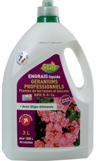 Engrais Geraniums Pro 3L