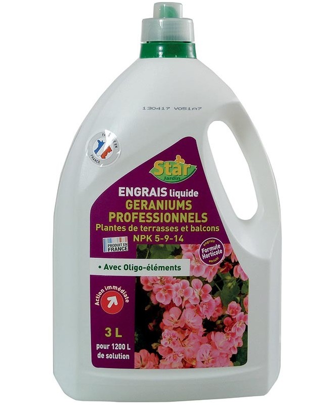 Engrais Geraniums Pro 3L