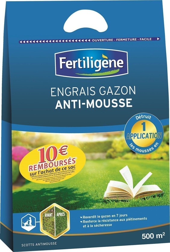 Engrais Gazon Antimousse 17,5Kg