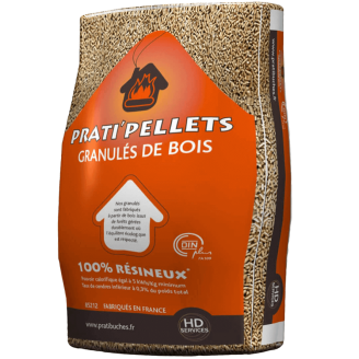 Granulés de bois Prati'pellets - 15 kg