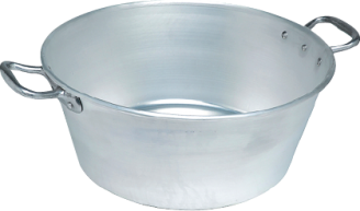 Bassine aluminium à gras "légère"