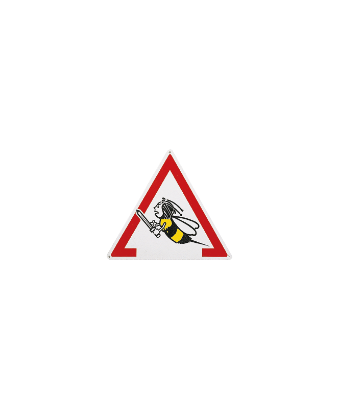 Panneau de signalisation "attention abeille"