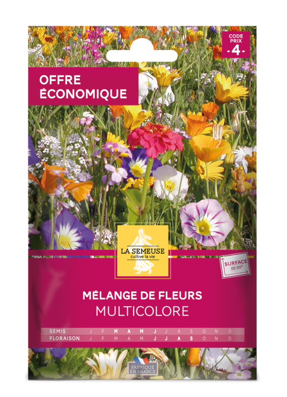 Mélange de fleurs Multicolore 10m2