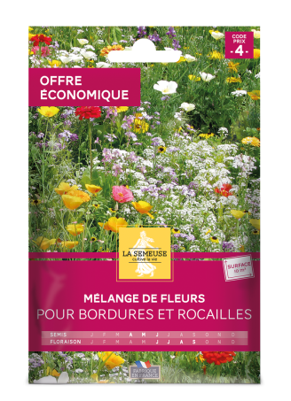 Mélange de fleurs pour bordures et rocailles 10m2