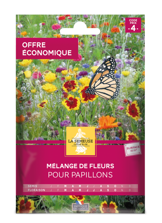 Mélange de fleurs pour papillons 10m2