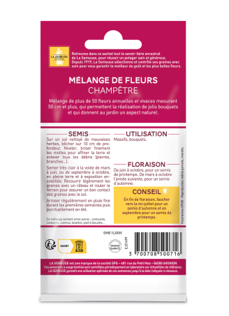 Mélange de fleurs champêtres 3m2