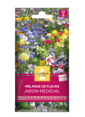 Mélange de fleurs médiéval 3m2