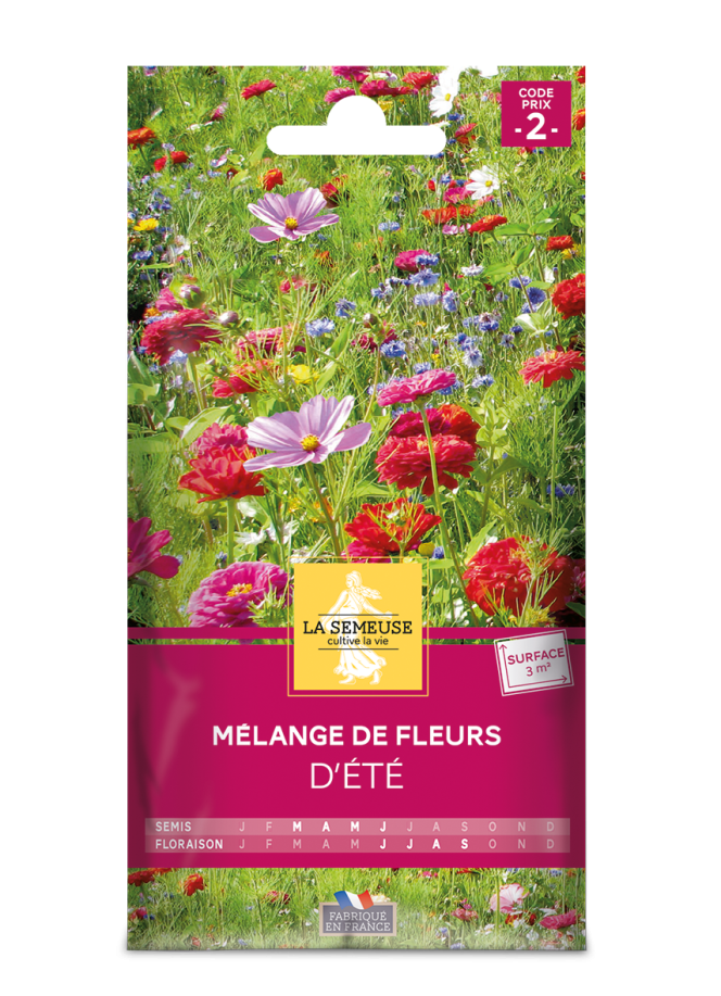 Mélange de fleurs d'été 3m2