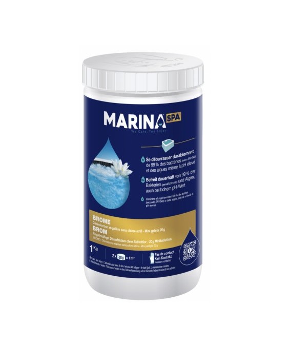 Brome spa mini galet 20g - Marina