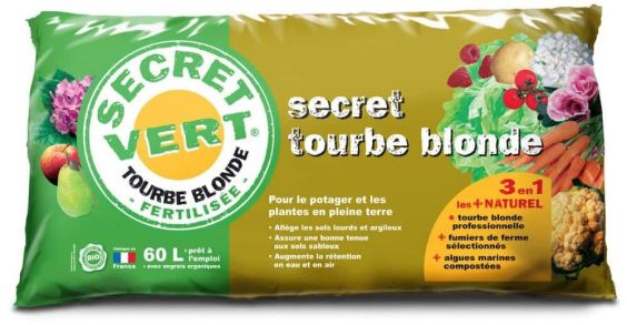 Tourbe Blonde 60L Secret