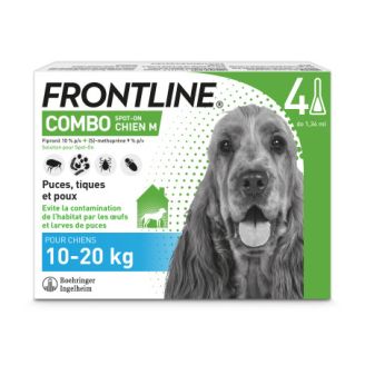 Frontline Combo Chien 10-20Kg 4 Pipettes