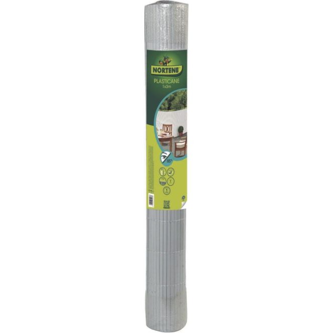 Canisse Pvc Double 1X3M 13Mm Blanc