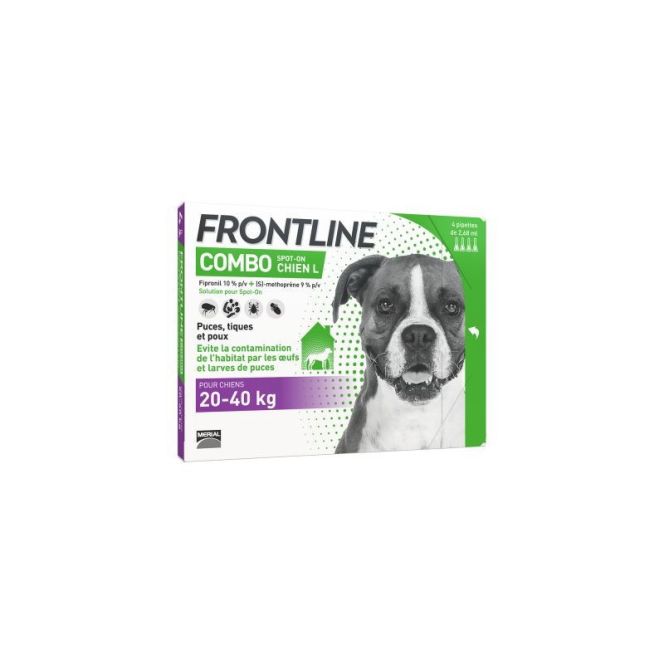 Frontline Combo Chien 20-40Kg 4 Pipettes