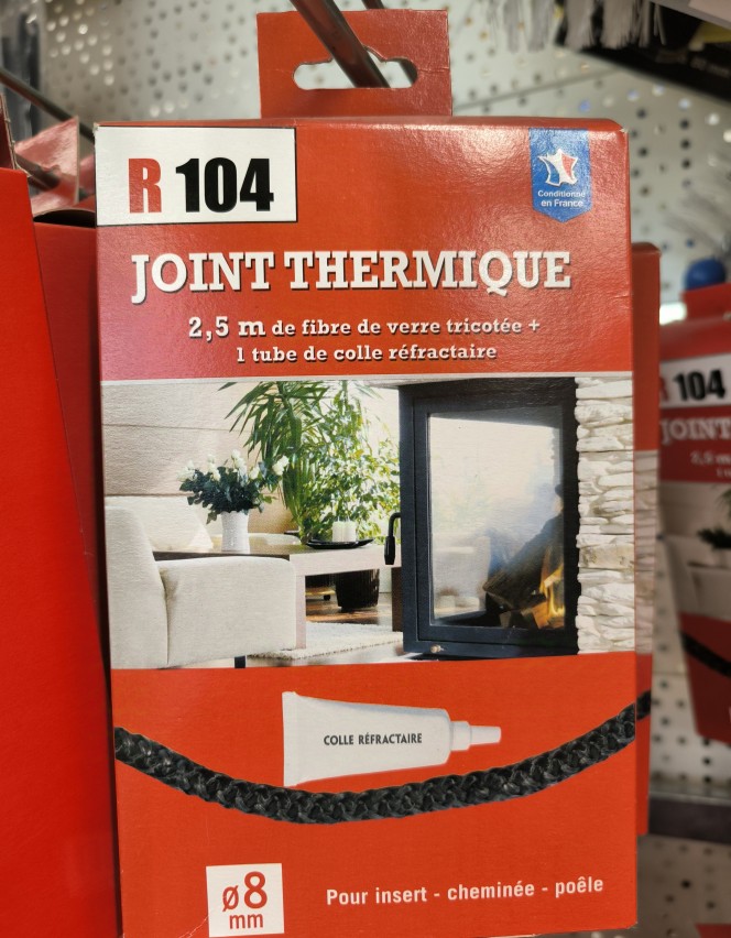 Joint thermique + colle blister 2.50M - Ø 8 mm