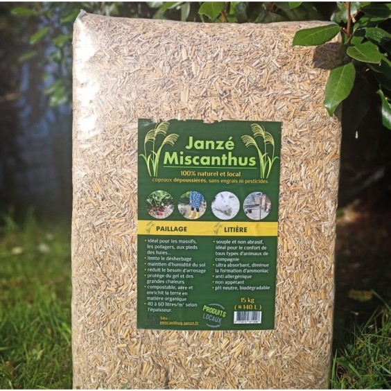 Paillage Janzé Miscanthus - 15KG