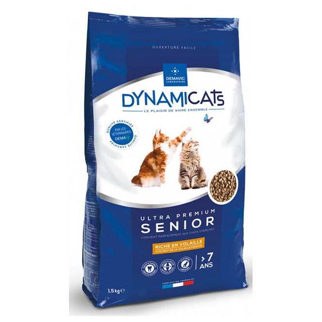 Croquettes dynmicats 1,5KG senior - volaille